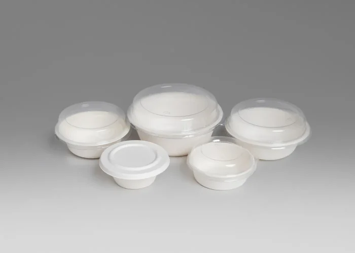 Food Packaging_ Sugarcane bowls with PLA lids