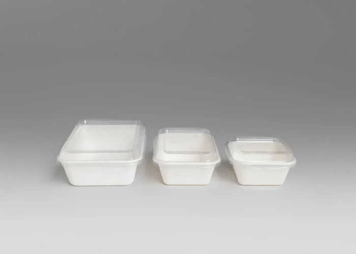 Food Packaging_ Sugarcane food containers with PLA lids