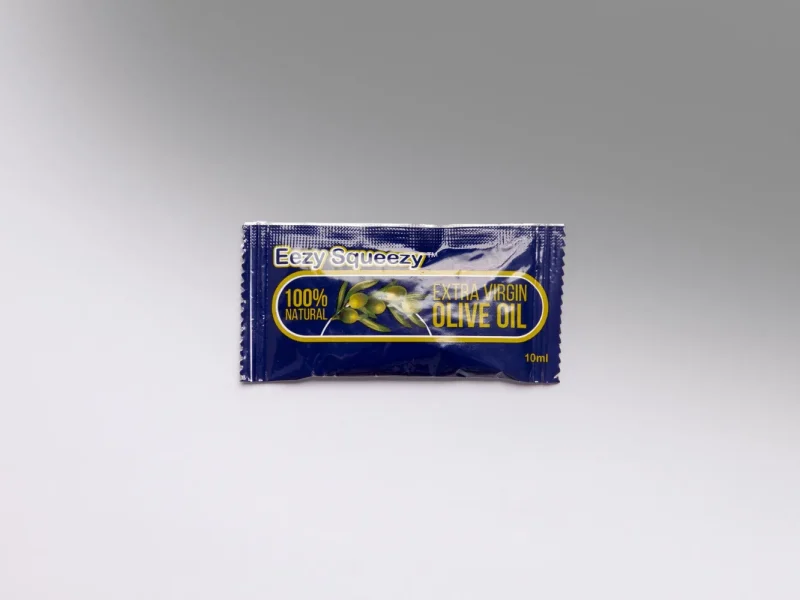 Single use sachets_ 100% Extra virgin olive oil Single use sachets_ 100% Extra virgin olive oil