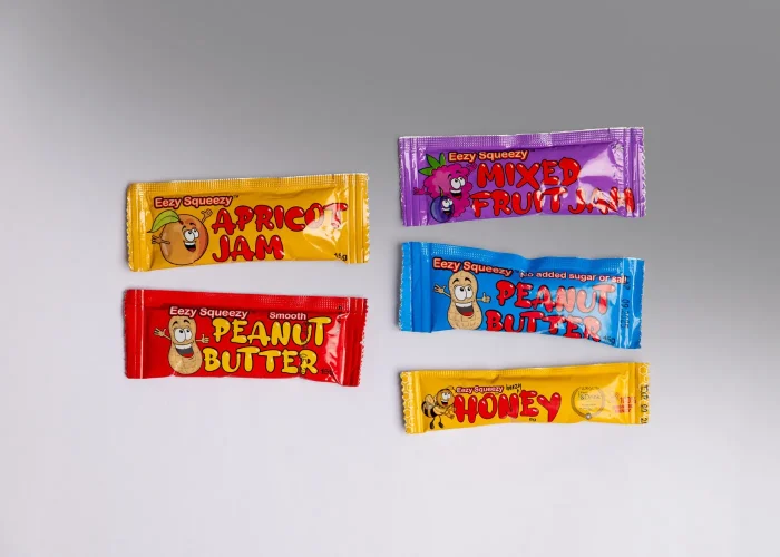 Single use sachets_ Assorted jams, peanut butter and honey